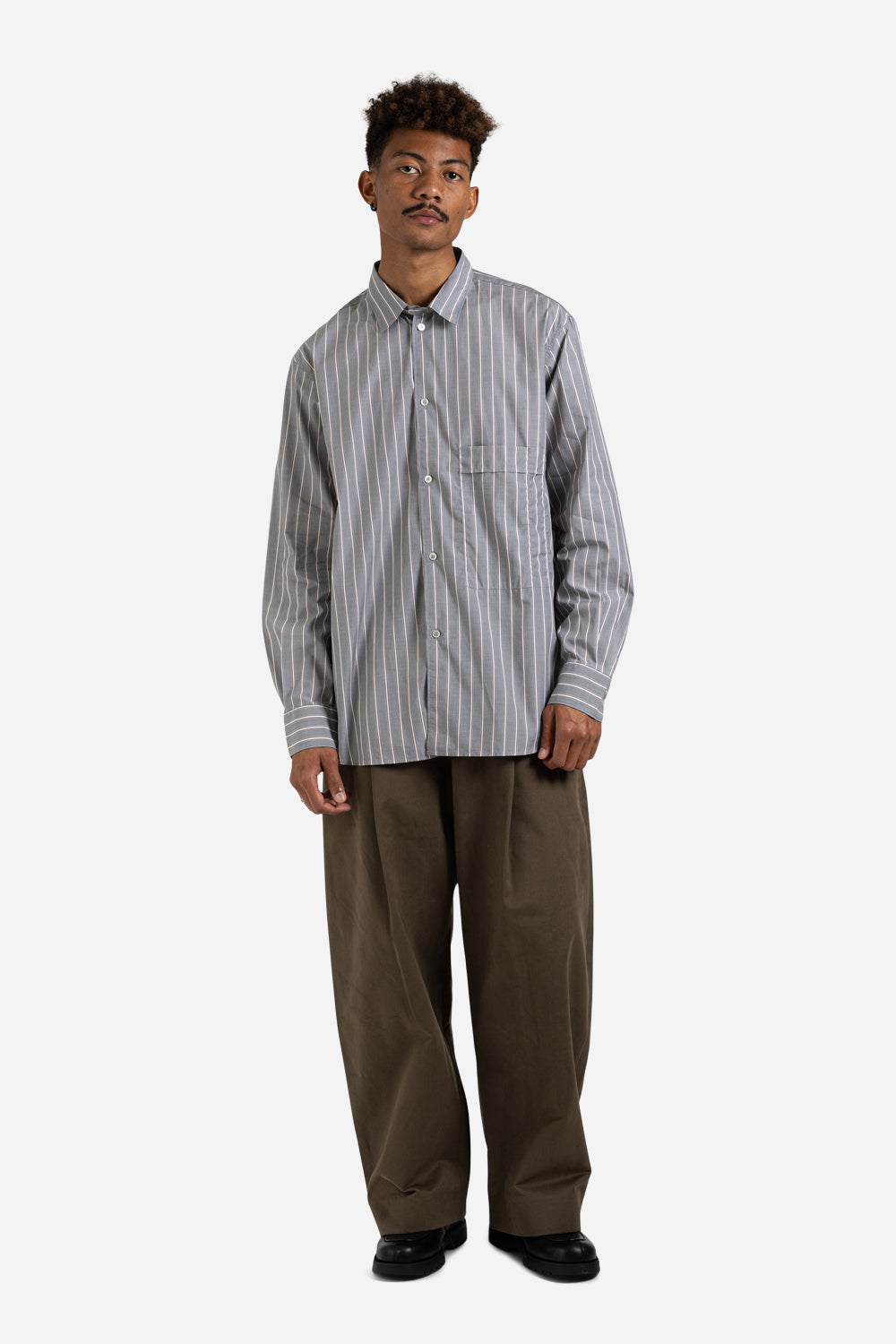 Studio Nicholson Santo Shirt in Multi Stripe - Wallace Mercantile Shop