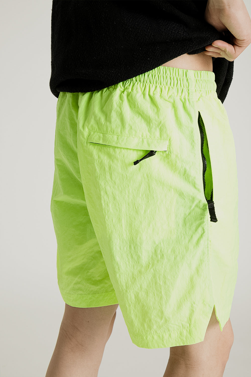 Sunflower Mike Shorts in Neon Yellow