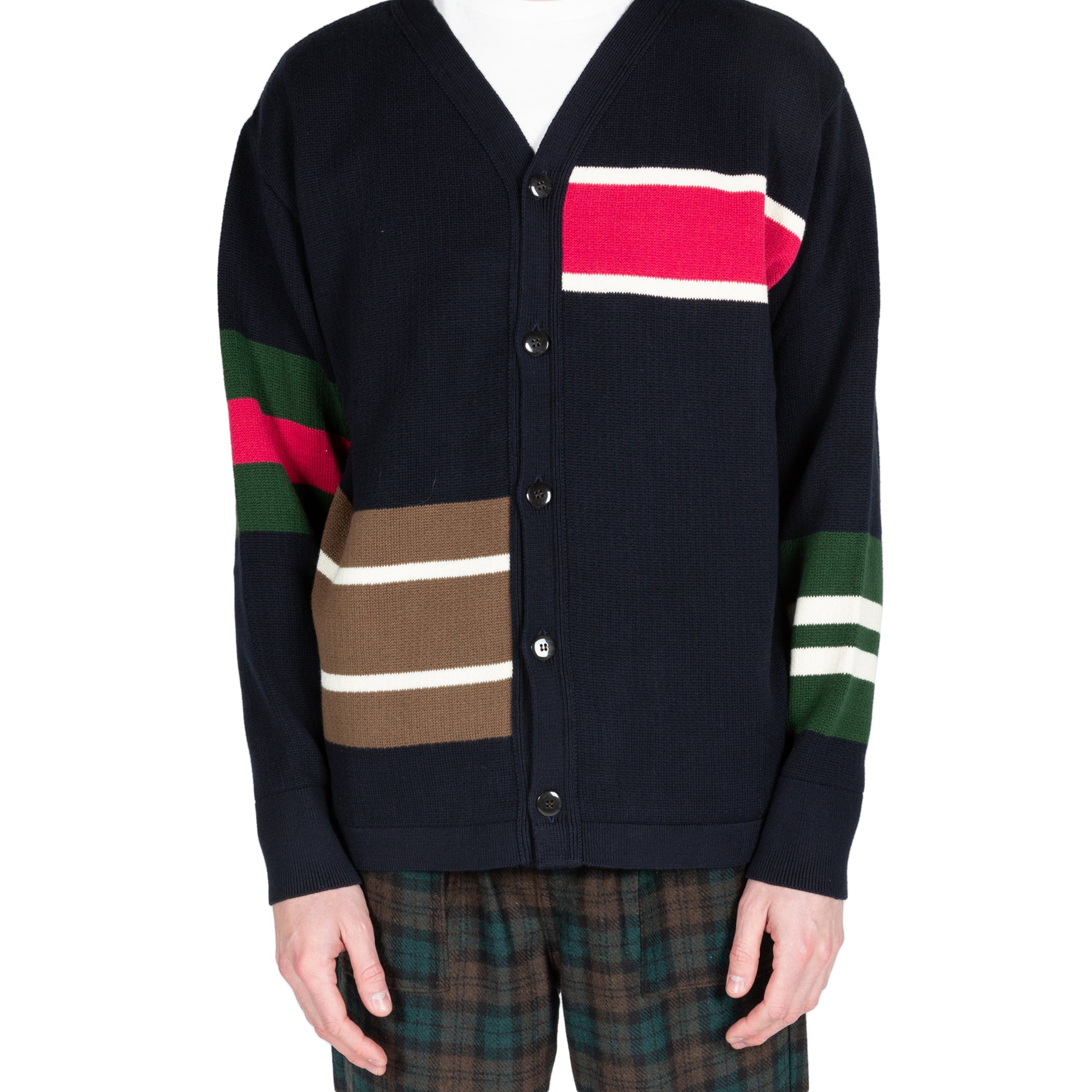 The English Difference Over Cardigan in Navy by Garbstore