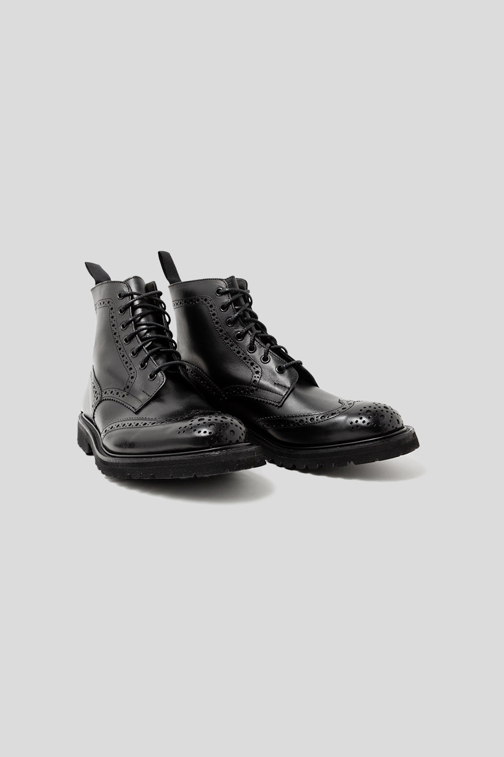 Tricker&#39;s Stow Vi-Lite Country Boot in Black Olivvia Classic