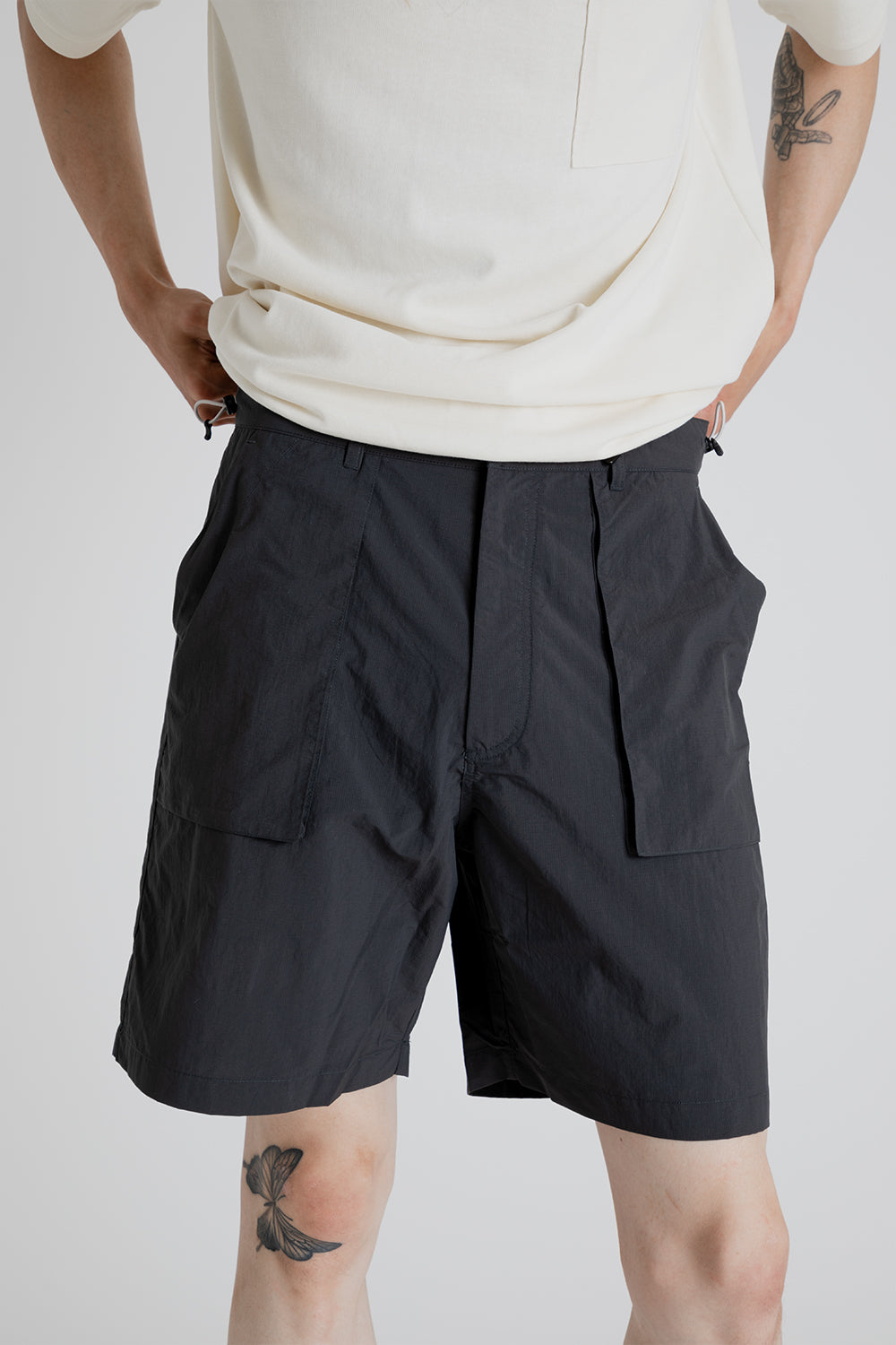 Uniform Bridge 7 Inch Fatigue Short Pants in Charcoal