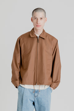 Uniform Bridge Single Blouson Jacket in Brown | Wallace Mercantile Sho