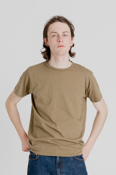Velva Sheen Regular Rolled USA Made T-shirt - Burgundy