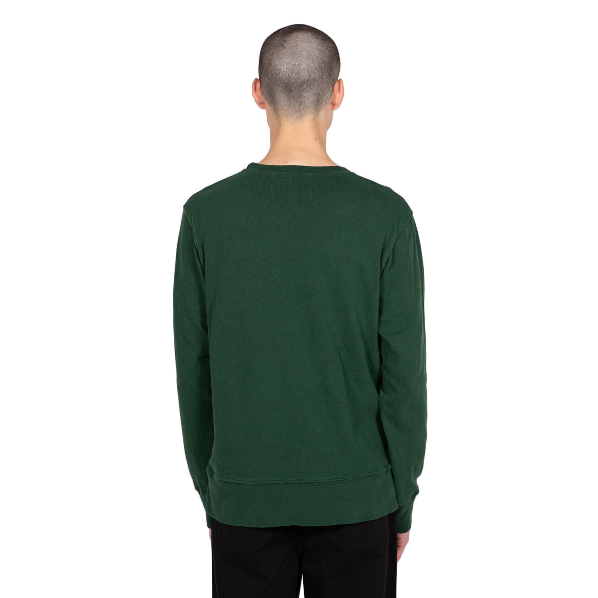 velva sheen heavy pigment crewneck sweatshirt green sweater