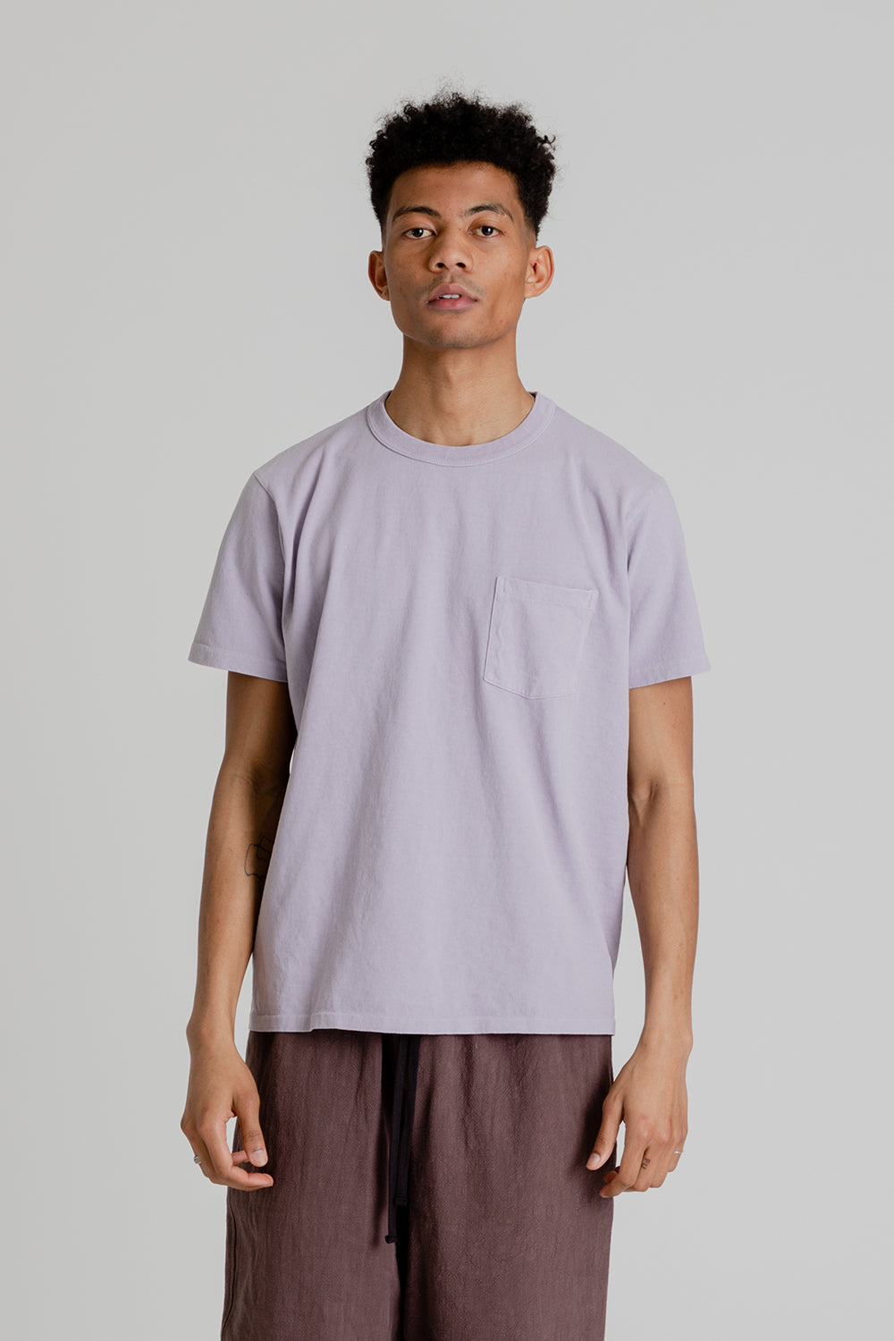 Pigment Dyed Pocket Tee - Orchid