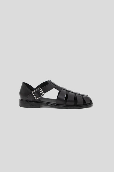 Black hot sale fisherman sandals