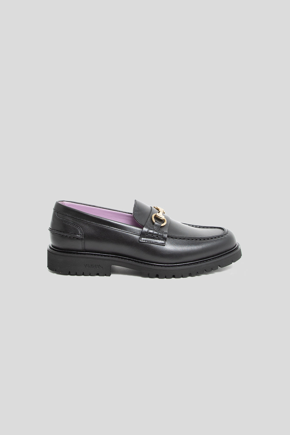 Vinny&#39;s WMNS Le Club Snaffle Bit Loafer in Black Crust
