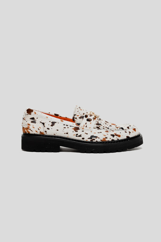 Vinny's x Soulland Palace Loafer in Multi White Pony Hair