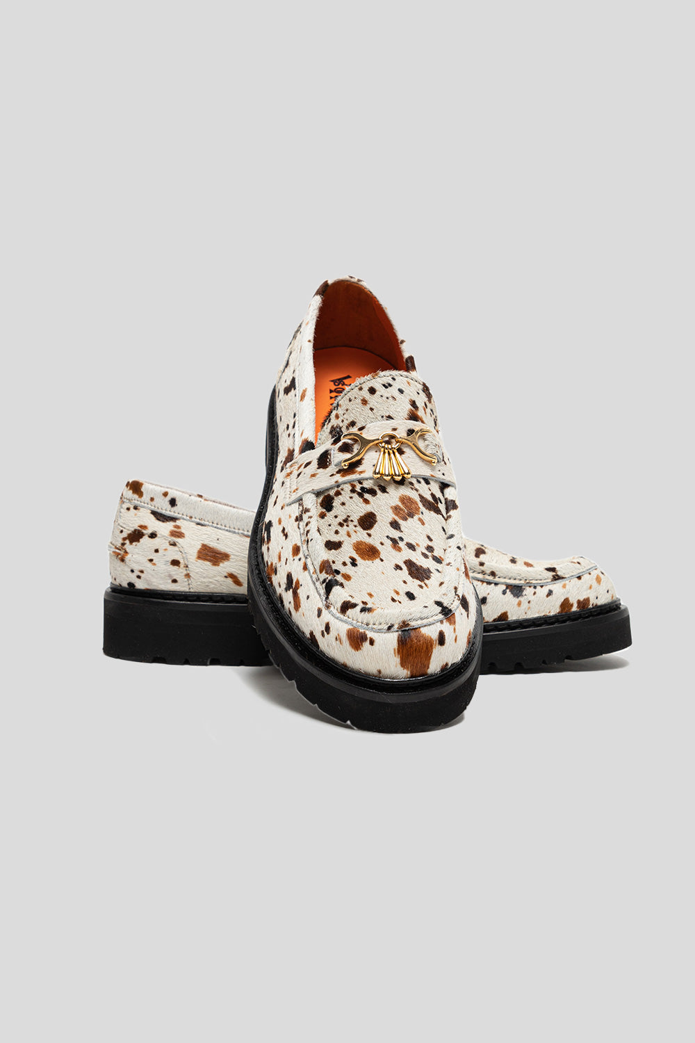 Vinny's x Soulland Palace Loafer in Multi White Pony Hair